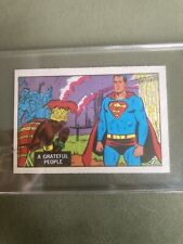 Rare 1968 A & BC SUPERMAN In The Jungle #8 A Grateful People Trade Card picture