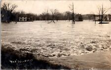 Real Photo Postcard Flooding The Boulevard from St. Joseph River picture