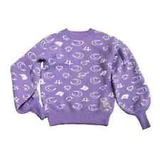 Outerwear Logo Mark Point Knit Tops Purple Free Size Sailor Moon Dazzlin picture