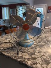 Vintage Zero Fan Robin Egg Blue One Speed Non-oscillating picture