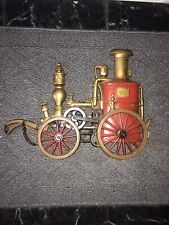 Steam Fire Engine Decorative Wall Plaque 1970s picture