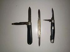 Vtg Slip Joint Knife Lot Of 3, Need Repair/Restoration, Used. picture