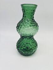 Rossini Empoli Bubble Vase MCM Green 1960's 7.5 inches Tall Vintage picture
