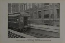 Chicago Downtown L Train Dearborn Station & State Street Antique Art 1902 picture