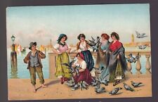VTG Postcard Antique Stengel & Co, Women on Dock with Birds picture