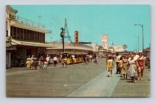 Old Postcard Boardwalk Magnolia Ave Wildwood by the Sea NJ Upper Darby  1967 picture