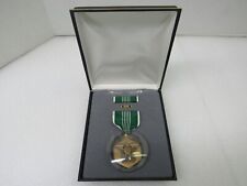 US Army Commendation Full Size Medal Box Set With Ribbon And Lapel Pin Cased picture
