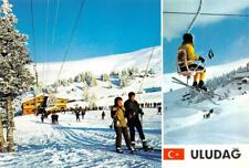 Bursa, Turkey  ULUDAG SKI AREA Lodge~Chairlifts~Skiers  4X6 Continental Postcard picture