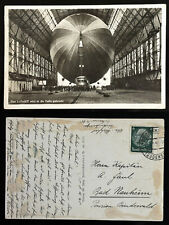 1940 Postmark Germany Graf Zeppelin in Hangar Friedrichshafen Posted Stamp PM PU picture