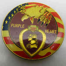 PURPLE HEART TRUE HEROES FOR MILITARY MERIT CHALLENGE COIN picture