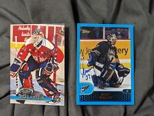 BOGO Olaf Kolzig Autograph Signed Cards 1994 Stadium Club And Topps  picture