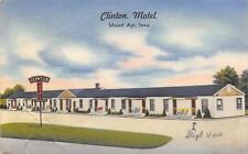 Mount Ayr IA Clinton Motel: (Arrow Points): We Slept in Here~AMHA 1940s Linen picture
