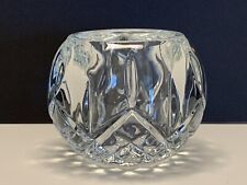 Vintage HOMCO Votive Candle Holder Round 2.5” Crystal Sphere Heavy USA Made picture