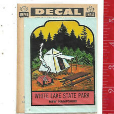 Vintage IMPKO water decal White Lake state Park New Hampshire [camping] picture
