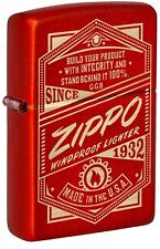 Zippo It Works Design Metallic Red 48620 picture