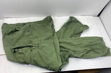 Vietnam Era Large Regular Poplin 3rd pattern Jungle Trousers Button Fly 67' USED picture