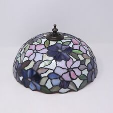 QUOIZEL Tiffany Style Stained Glass Lamp Shade Floral 12