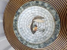 Vintage Heide Mosaic Denmark Fish Design Bowl Dish Tiled 8