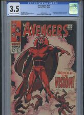 Avengers #57 1968 CGC 3.5 (1st app of Silver Age Vision) picture