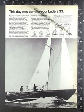 1969 ADVERTISEMENT for Allied Luders 33 sail motor yacht boat picture