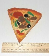 HTF ~ Vintage Realistic Pizza Hut Supreme Pizza Individual Slice Play Food 1988 picture