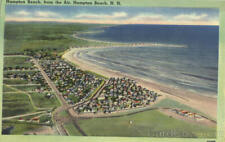 1943 Hampton Beach,from the Air,NH Rockingham County New Hampshire Postcard picture