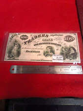 Civil War Uncirculated $100 Dollar Bill 1860 picture
