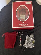 Waterford Crystal 2013 Sleigh w/Child Puppy Dog Christmas Ornament In Box picture