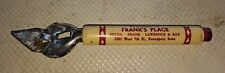 Advertising Can Bottle Opener Davenport Iowa Frank's Place picture