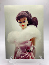Brand New Burnett Barbie with Blue Eyes in Elegant Pink Art Print/Postcard picture