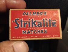 Vintage Palmer's Strikalite Matches Box with Contents Collectible Advertising  picture