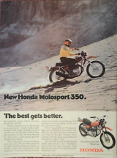 1970 Honda SL350 Motosport Motorcycle Print Ad picture