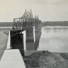 VINTAGE PHOTO Mississippi River Bridge/Old Vicksburg Bridge Original 1960s picture