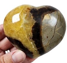 Septarian Polished Heart Madagascar 220 grams. picture