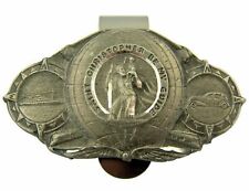 N.G. Pewter St Christopher Be My Guide World Travel Auto Visor Clip, 2 1/2 Inch picture