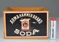 VINTAGE ARM & HAMMER BRAND CHURCH & CO'S SODA WOODEN CRATE - SMALL 4