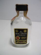 Vintage Bacardi Gold Reserve Rum Nip Glass Bottle - EMPTY picture
