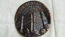 Bibliotheca In Monte Sacro Library Rome Italy Bronze Art Medallion picture