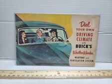 Vintage Buick Automobile Dealer Pamphlet/Book Weather Warden Heating/Ventilation picture