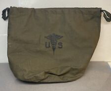 US Military Issue Patients Personal Effects Cloth Bag Pull String Vintage picture