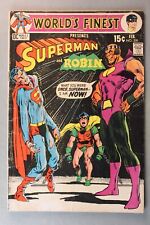WORLD'S FINEST #200 *1971* ~ Presents Superman and Robin ~ Detached Cover $2.25 picture