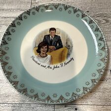 Commemorative 7.25” Ceramic Plate President & Mrs. John F. Kennedy Vintage picture