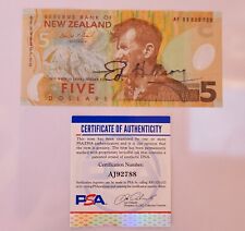 Sir Edmund Hillary Signed Currency PSA DNA COA Mt Mount Everest Autograph Auto  picture