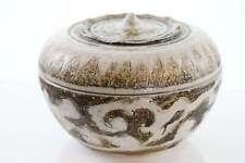 Large 15th/16th Century Thai Sawankhalok Kiln Condiment Jar with Lid picture
