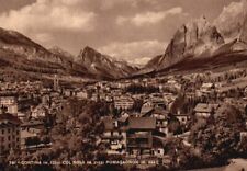 Vtg RPPC 4x6 Aerial View of Cortina and Mountains Cortina, Italy Unposted picture