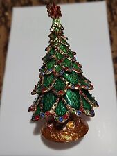 Trinket Bejeweled Look Christmas Tree Small Box picture