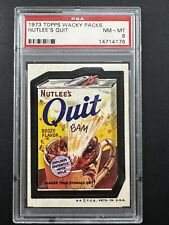 1973 Topps Wacky Packages, Series 4 NUTLEE'S QUIT, PSA 8 NM-MT picture