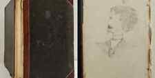 1880s antique DOCTOR LEDGER worcester ma LINDSEY handwritten sketches death form picture