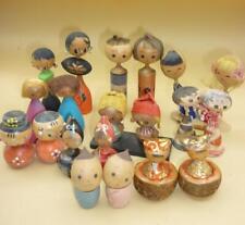 Showa Retro   10 pairs of cute kokeshi in the past Commercial   Kokeshi  souve picture