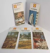 Vintage Shell Maps and Street Guide 1960's US- Lot of 5-Used picture